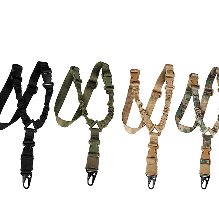 Heavy Duty Tactical Single Point Gun Rifle Sling Adjust & Quick Detach QD Buckle