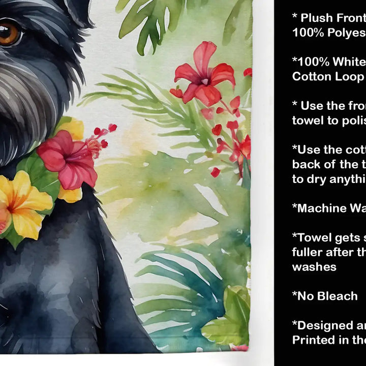 Affenpinscher Luau Kitchen Towel