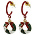 Christmas Wreath Earrings