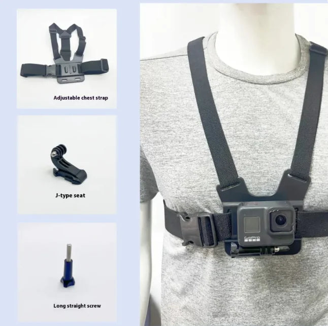 Universal Chest Mount Harness for Smartphones & Action Cameras