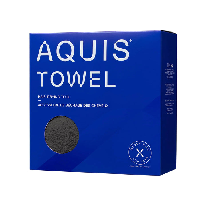 AQUIS Towel Hair-Drying Tool, Water-Wicking, Ultra-Absorbent Recycled Microfiber Storm