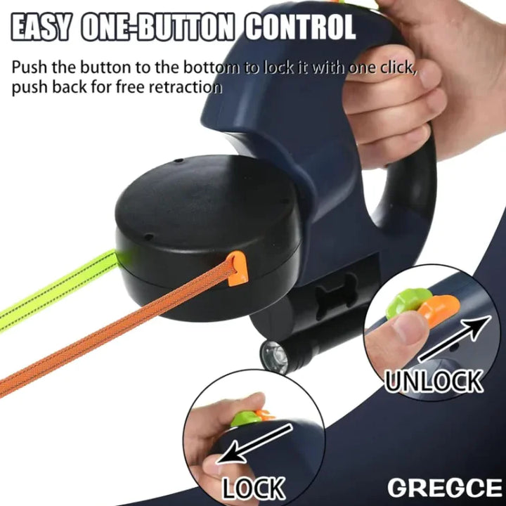 Dual Retractable Dog Leash