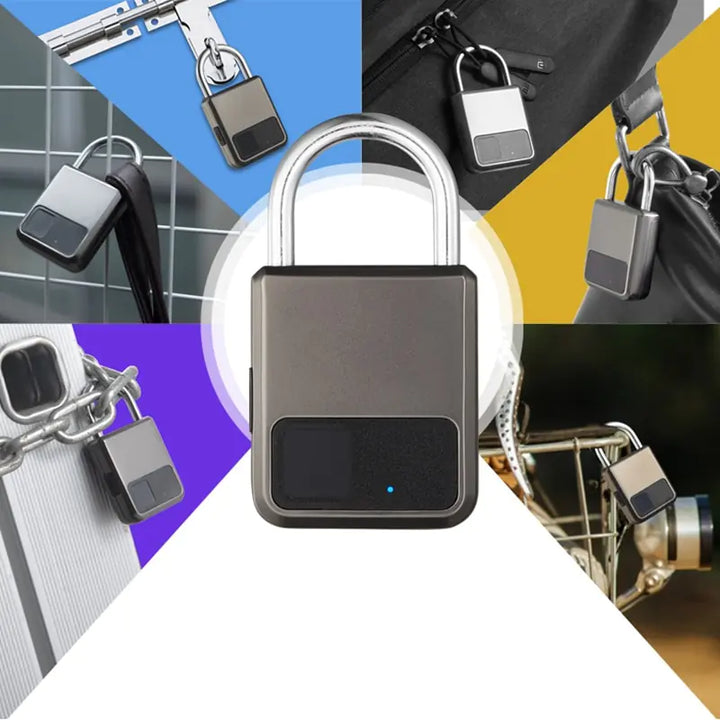 Security Unlock Fingerprint Padlock