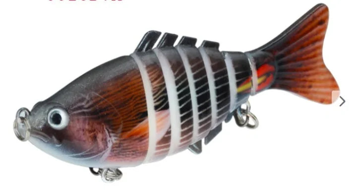 Artificial Minnow Multi-section Wobbler Fishing Bait