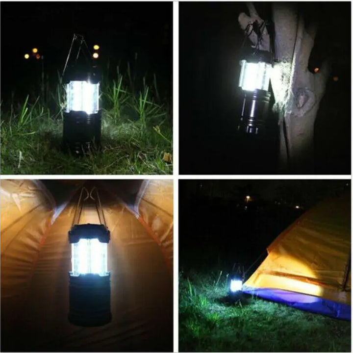 Ultra Bright Portable Collapsible 30 LEDs Hiking Camping Lantern Tent Light Lamp