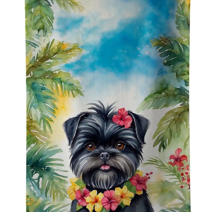 Affenpinscher Luau Kitchen Towel