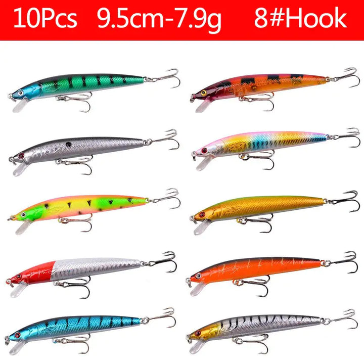 Aorace Mini Minnow Crankbait Fishing Lure Set