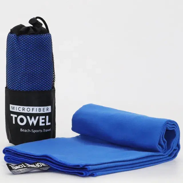 Quick-Drying Microfiber Towel With Mesh Bag