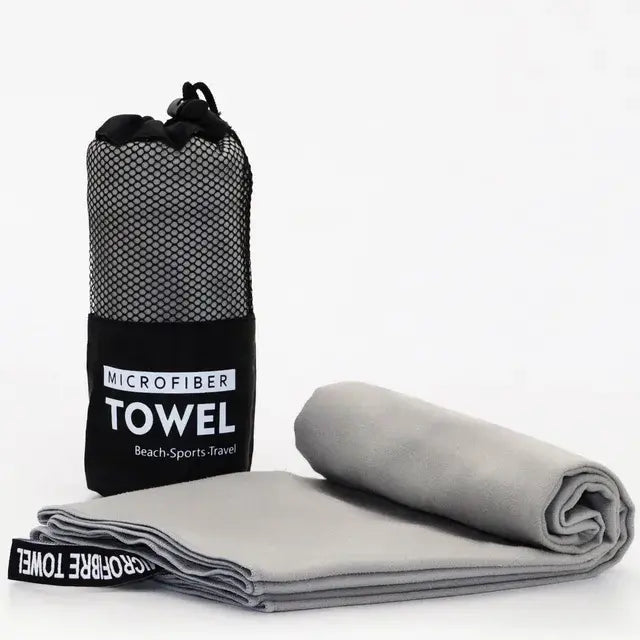 Quick-Drying Microfiber Towel With Mesh Bag