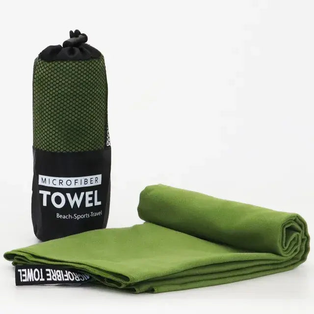 Quick-Drying Microfiber Towel With Mesh Bag