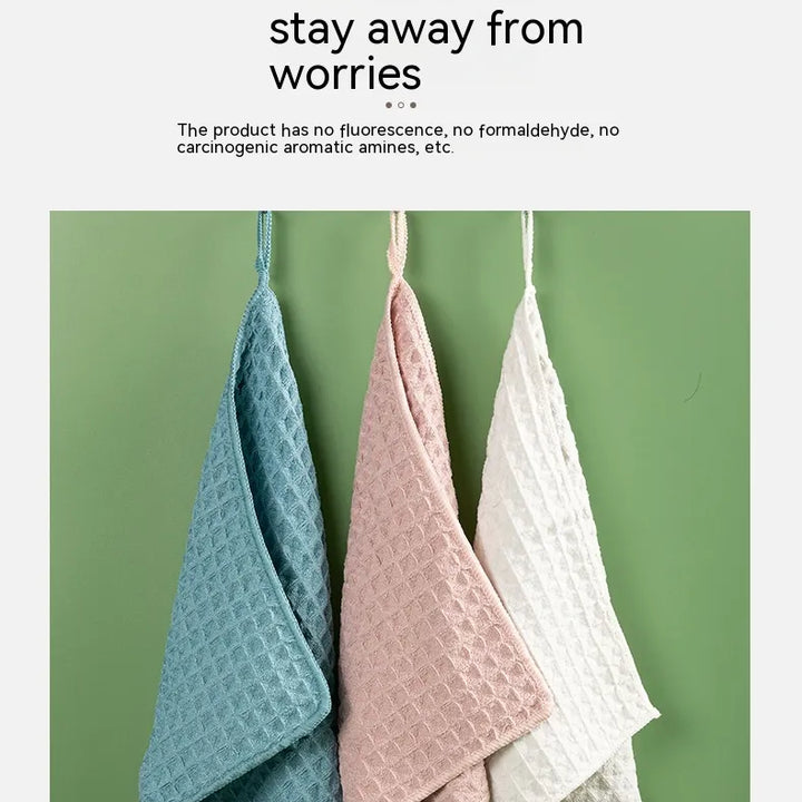 Microfiber Skin-friendly Non-lint Waffle Microfiber Towel