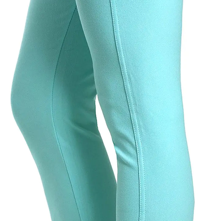 Prolific Health Women's Jean Look Jeggings Tights Slimming Many Colors Spandex Leggings Pants Capri S-XXXL 3X-Large Turquoise Capri