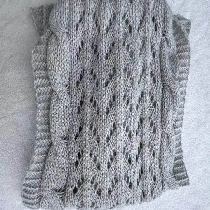 Knitted Double Sleeve Shawl