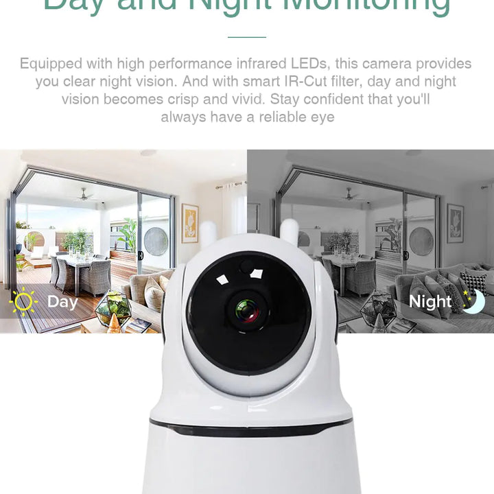 Wireless Security Camera 1080P Night Vision, Motion Detection, Activity Alert, Deterrent Alarm