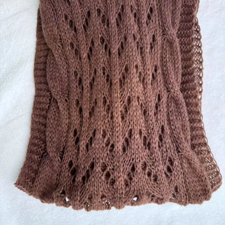 Knitted Double Sleeve Shawl