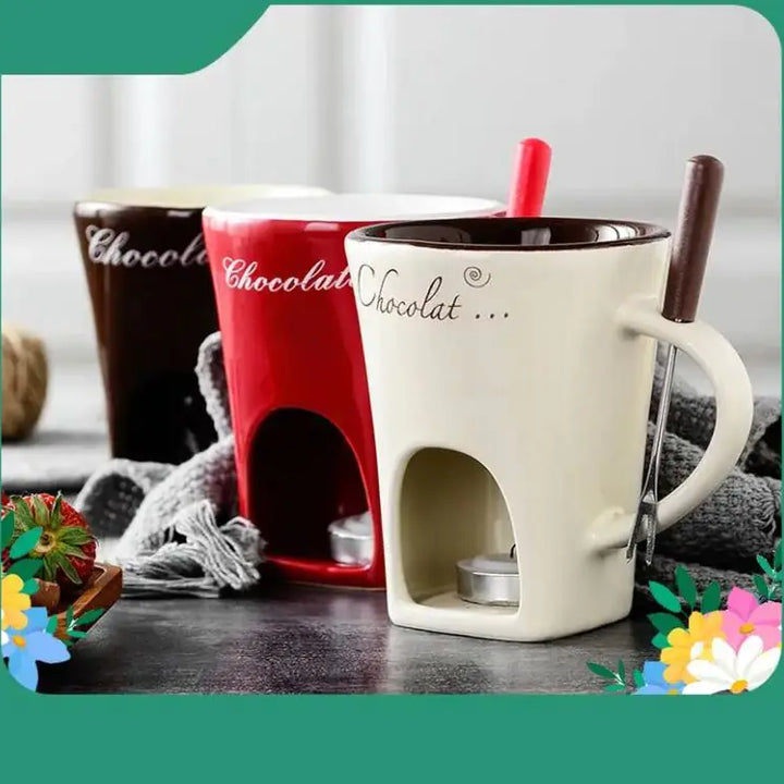 Ceramic Chocolate Cheese Ice Cream Hot Pot Mug