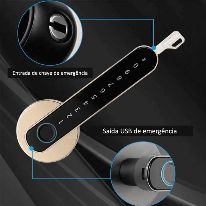 Keyless Security Door Handle