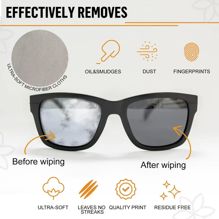 Microfiber Cleaning Cloth for Glasses Phone Screens Lens Cleaning Cloth 6 pcs