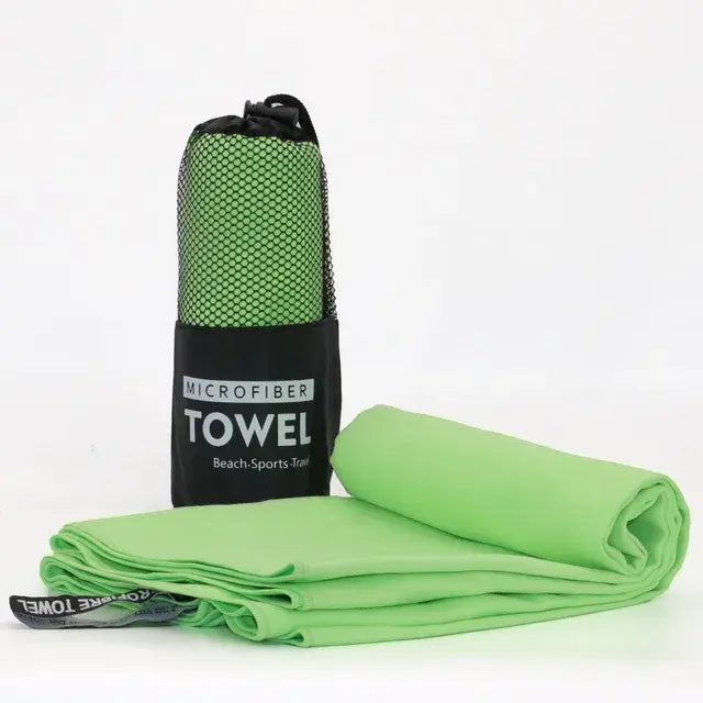 Quick-Drying Microfiber Towel With Mesh Bag