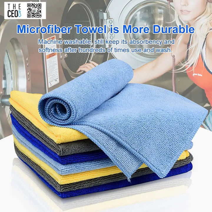 THE CEO Multipurpose Microfiber Cleaning Cloth - 8 Pack