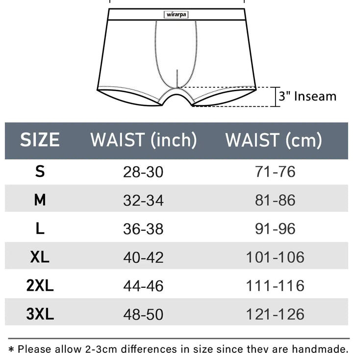 wirarpa Men's Breathable Modal Microfiber Trunks Underwear Covered Band Multipack 1402-4p-solid Color Medium