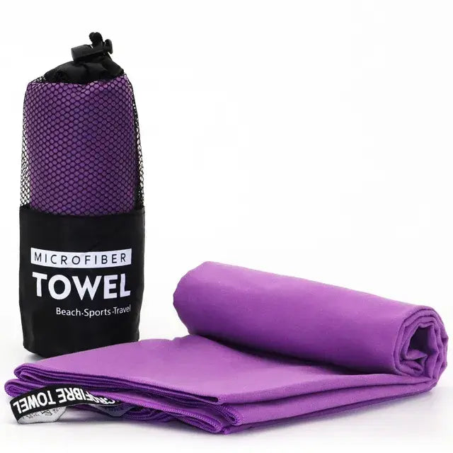 Quick-Drying Microfiber Towel With Mesh Bag