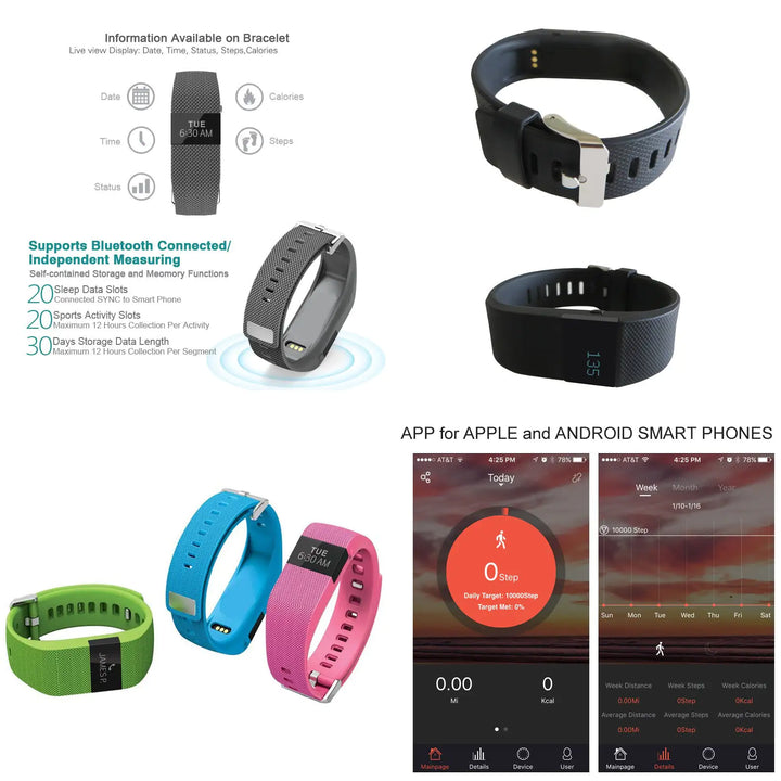 SMART FIT Mini + 1 Free Band a Fitness and Health Monitor Watch