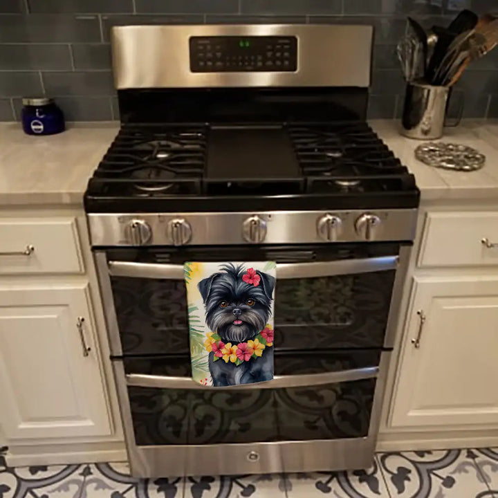 Affenpinscher Luau Kitchen Towel