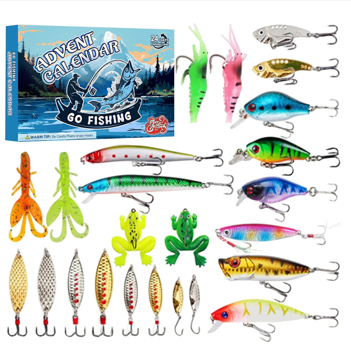 Christmas Fishing Gear Advent Calendar Set