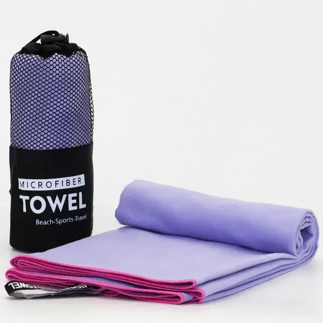 Quick-Drying Microfiber Towel With Mesh Bag