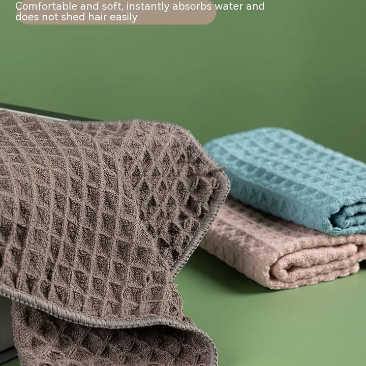 Microfiber Skin-friendly Non-lint Waffle Microfiber Towel