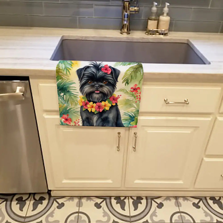 Affenpinscher Luau Kitchen Towel